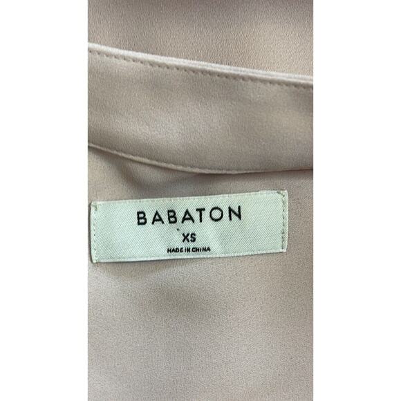 Aritzia Babaton Sleeveless Blouse‎ Tank Top Light Pink Size XS - Picture 5 of 7